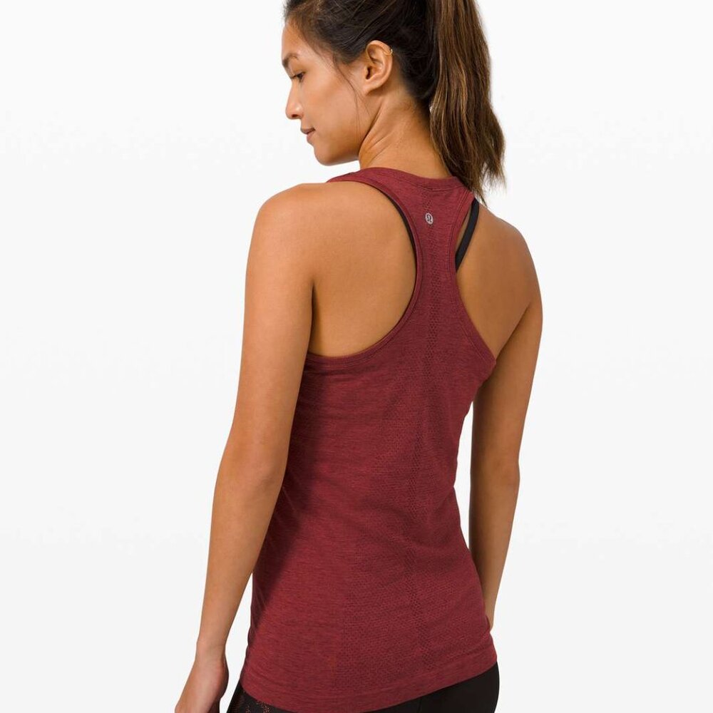 Lululemon Swiftly Tech Racerback 2.0 Cassis / Chianti Size 12 - Picture 2 of 10